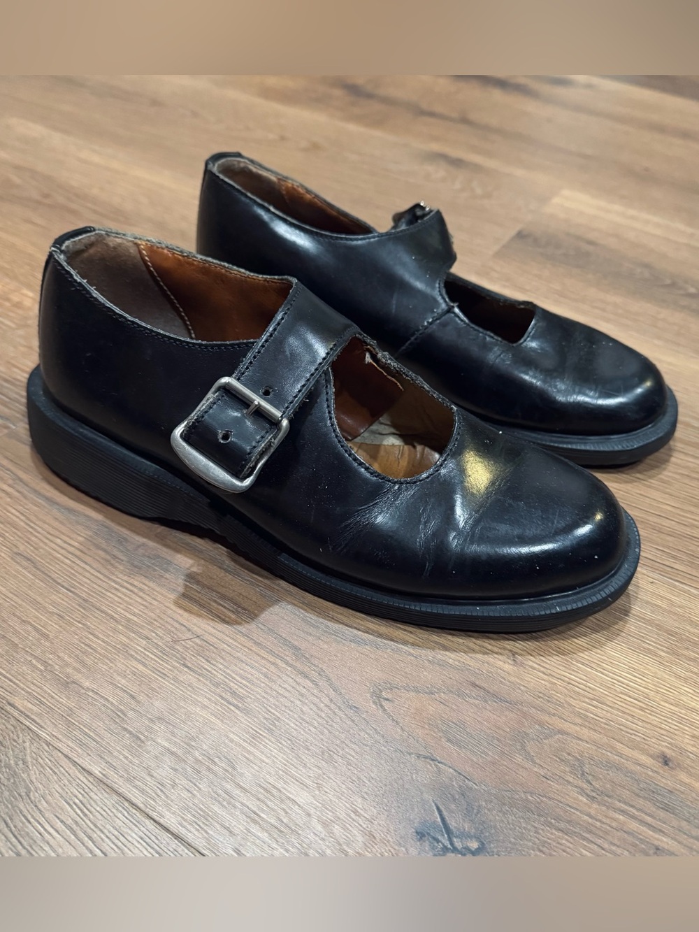 Vintage MADE IN ENGLAND Dr. Martens Black Mary Jane Shoes